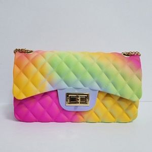 WMNS Rainbow Ombre Quilted Crossbody Bags
